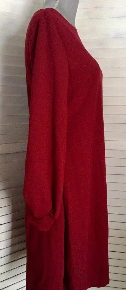Burgundy Dress, Medium Red - Image 2