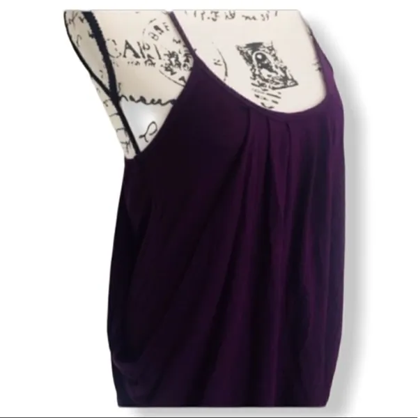R Jean Purple Crochet Back Tank Top | Juniors Size Large | Flowy Sleeveless Blou - Image 4