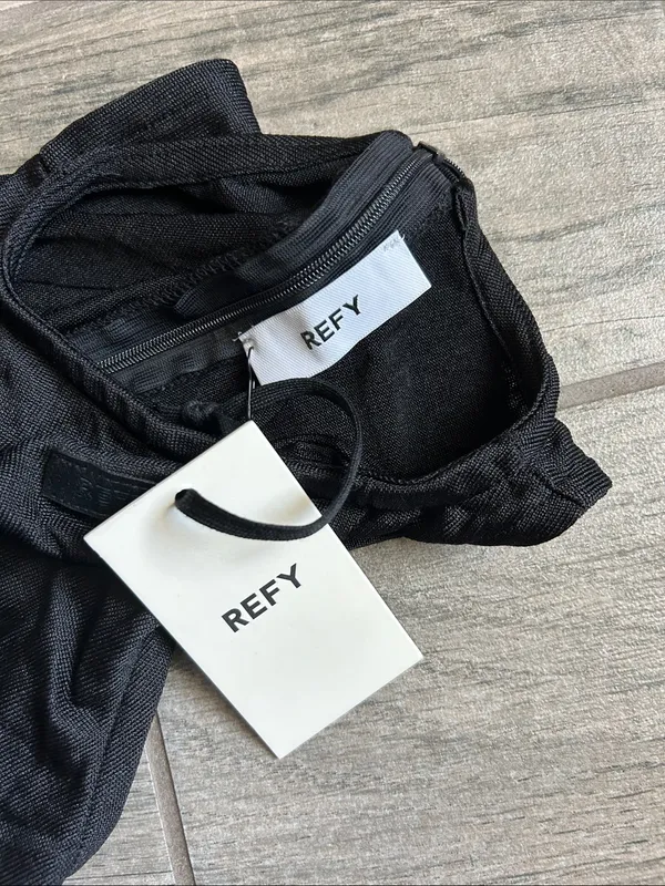 REFY Black Sleeveless Maxi Dress with High Neck - Image 2