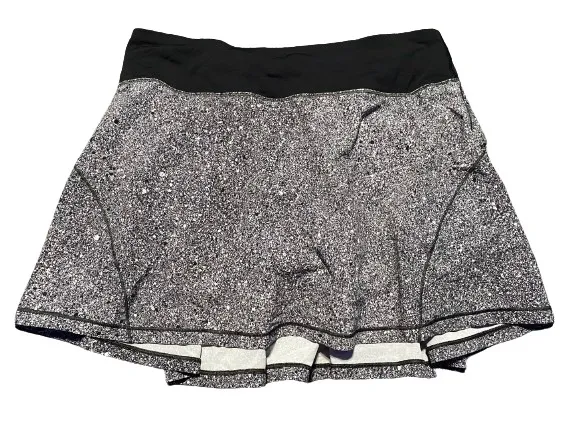 Lululemon Circuit Breaker Skirt II Tall 15" Skirt Size 4 Black White Splatter - Image 2
