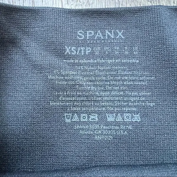 Spanx Grey Black Look at Me Now Camo High Waisted Biker Shorts Shape Wear XS - Image 10