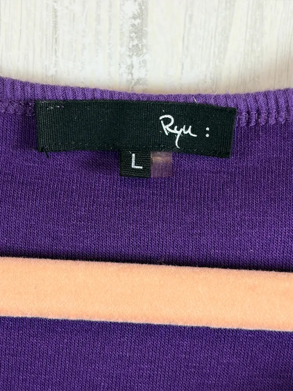RYU Purple‎ Very Fairy Coquette Mesh Front Button-up Cardigan, Large - Image 10