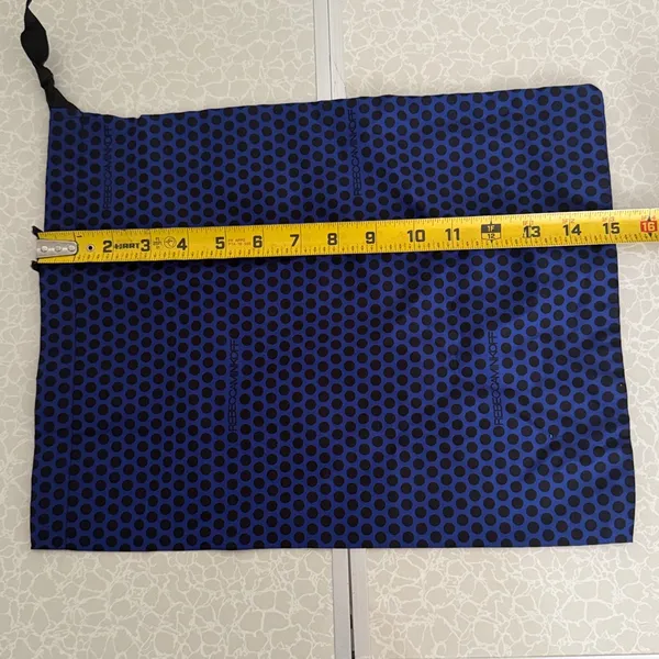 Rebecca Minkoff Blue Black Polka Dot Logo Drawstring Dust Bag‎ Handbag Pouch OS - Image 3