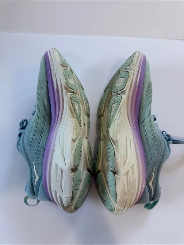 Hoka Women's Mint Green & Lavender Running Shoes - Image 6