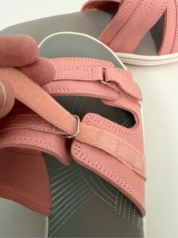 Clark’s pink cloud steppers sandals new women’s size 11 comfort‎ slip on summer - Image 10
