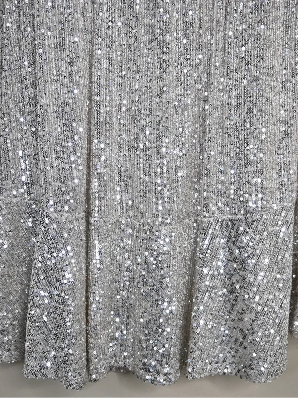 SO Women's XL Cowl Neck Spaghetti Strap House Party Sequin Dress NEW - Image 7