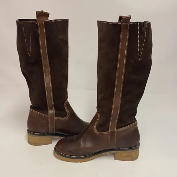 SBICCA JAVAN LEATHER RIDING BOOTS KNEE-HIGH BOOTS size 8.5 B23A‎ - Image 8