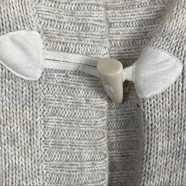 OLD NAVY Cream Knit Short Sleeves Toggle Closure Cardigan Small Neutral Boho - Image 8