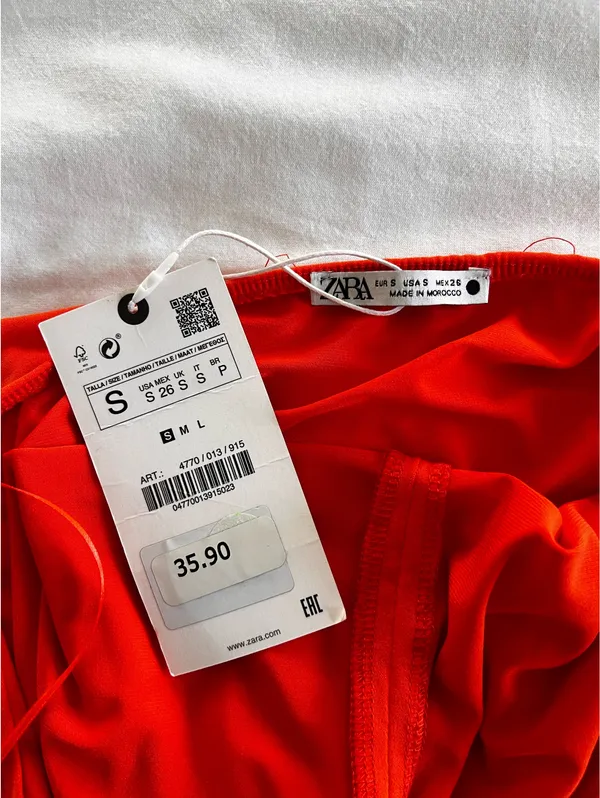 Orange ZARA Bodysuit S - Image 3