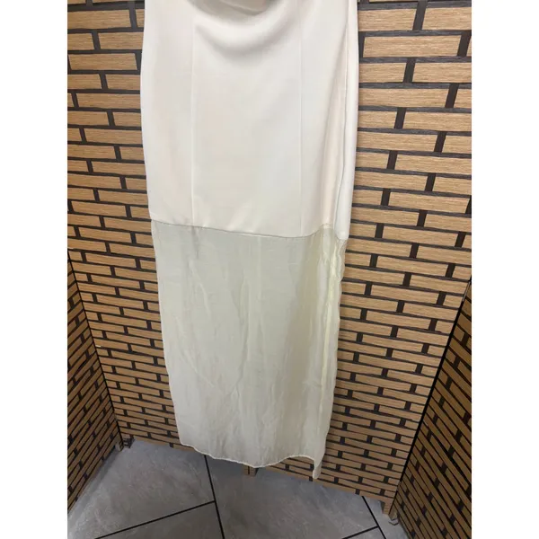 SNYDS Chloe Cream Sheer Strapeless Dress Size Small‎ - Image 5