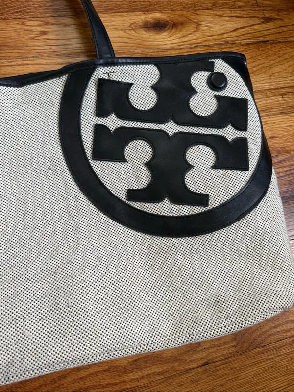 Tory Burch Lonnie Canvas Tote Bag - Image 7