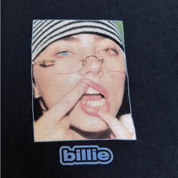 Billie Eilish Merch Tour Tshirt Size S in Black - Image 3