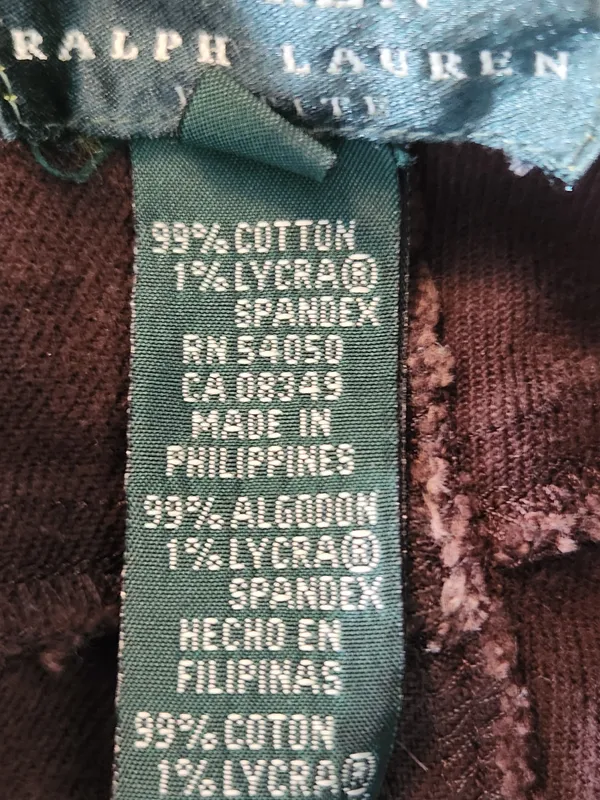 Lauren Ralph Lauren Brown Straight Leg Jeans Size 12 Petite - Image 10