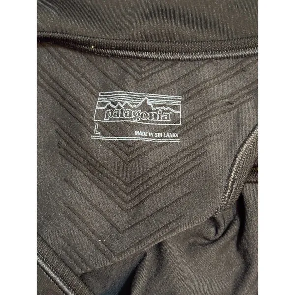 Patagonia Black Racerback Performance Tank Top Women's Large Athletic - Image 4