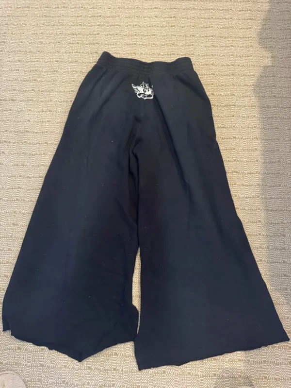 Boys Lie Till Death Do Us Part Black Wide Leg Sweatpants | XS - Image 5