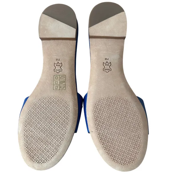 Tory Burch‎ Pineapple Accent Slide Sandals Blue Size 7 - Image 6