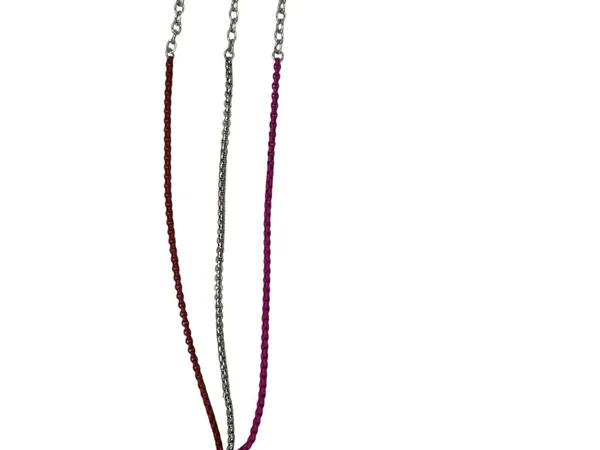 NWT On 34th 3 Piece Enamel Coated Link Bracelets Red - Image 8