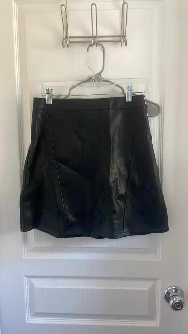 ZARA Leather Skirt Faux - Image 2