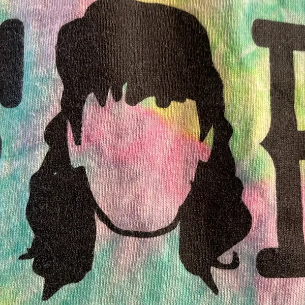 Women’s size‎ medium, tie-dye graphic T-shirt. “It’s the mullet for me”. - Image 3