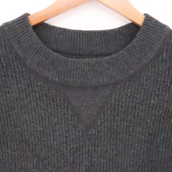 Aerie Oversized Ribbed Crewneck Sweater Womens Size XS Charcoal Grey Cozy Warm‎ - Image 10