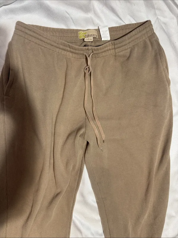 Cubavera woman Drawstring Sweatpants in Brown - Image 2