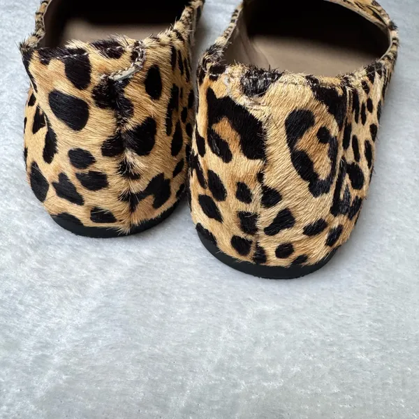 Steve Madden Featherl Cow Hair Leopard Print Women's‎ Loafers Flats Size 6 - Image 7
