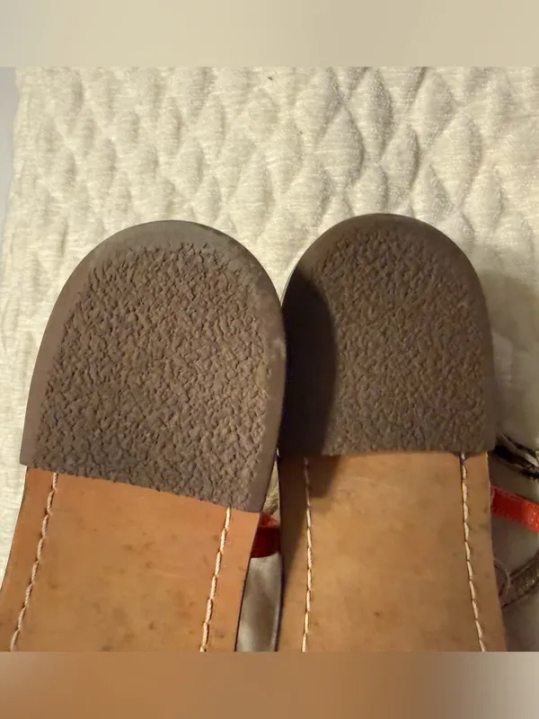 Sam Edelman Gigi Thong Sandals Size 6.5 Buckle Closure Reptile Print Leather - Image 9
