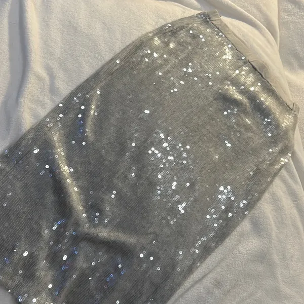 Chan‎ Luu Sequenced Grey Midi Skirt - Image 2