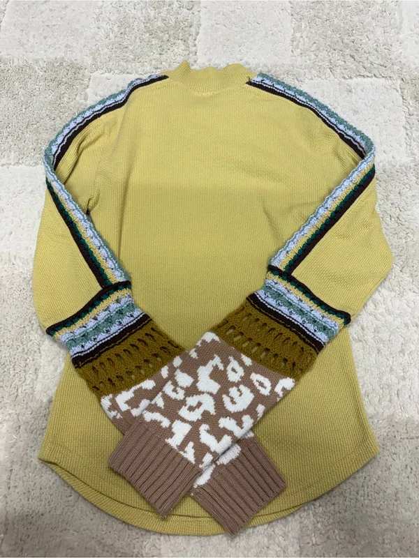 Free People Switch It Up Boho Thermal Cuff Top Size XS - Image 7