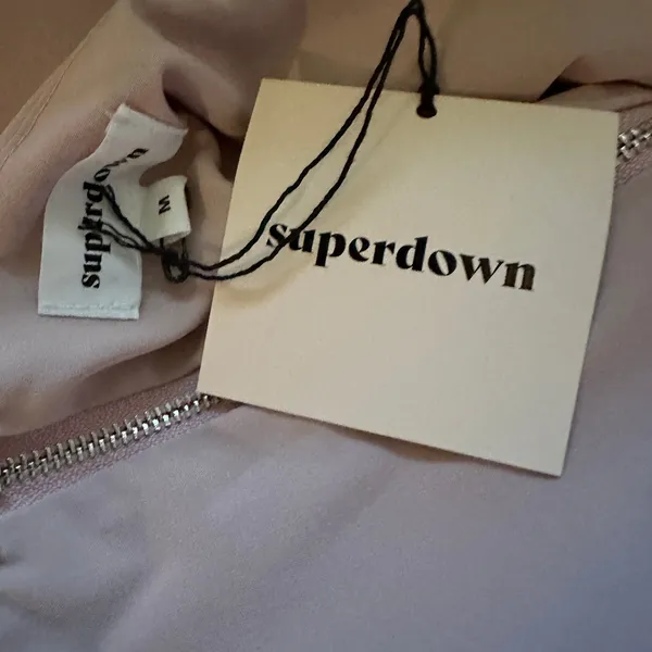 Superdown Pink Slip Dress MEDIUM Pastel Ruffle Romantic Cocktail Revolve $72 NEW - Image 7