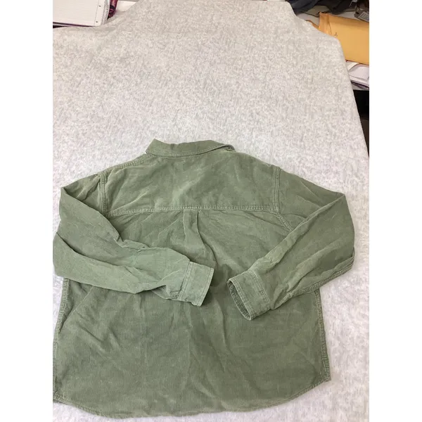 Alpine Design Womens Olive Haze Corduroy Shirt Organic Cotton ADW24301 M - Image 4