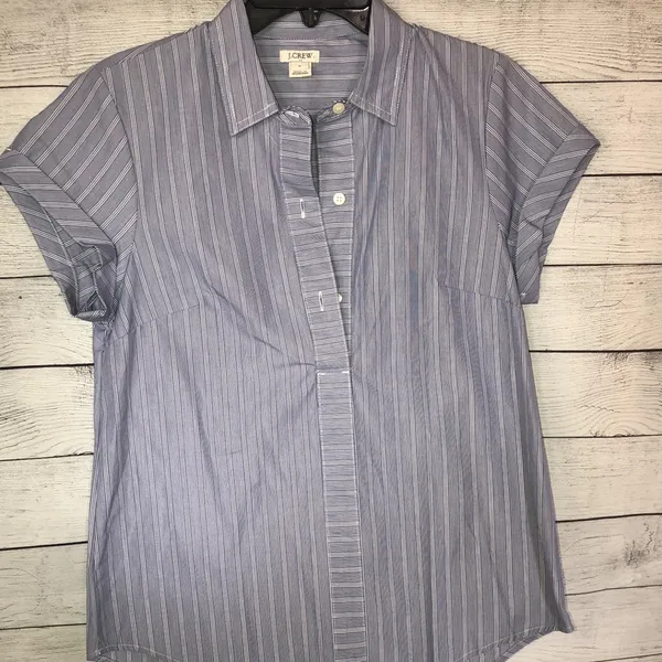 J. Crew Quarter Button Front Blouse - Image 2