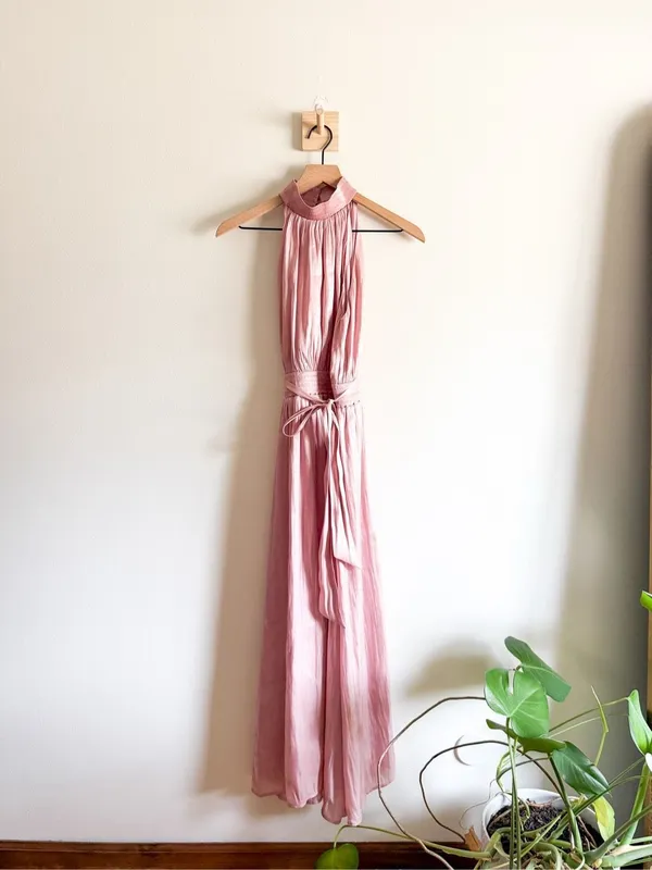 New O.T.P. Caralyn Satin Midi Dress Size S - Image 3