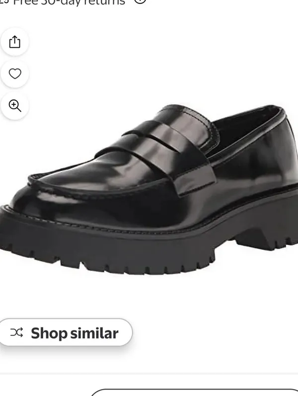 Madden Girl Heaathr Patent Lug Sole Loafers Womens Shoes Size 8 Black Platform - Image 7