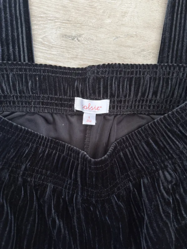 Colsie Black Ribbed Straight - Image 4