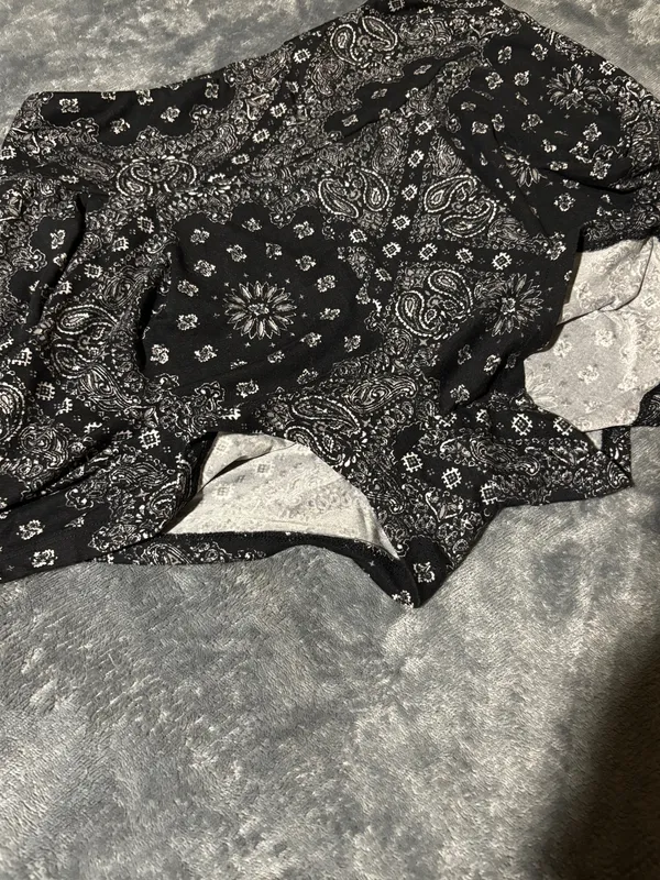 eye candy Black Paisley Skort Shorts - Image 4