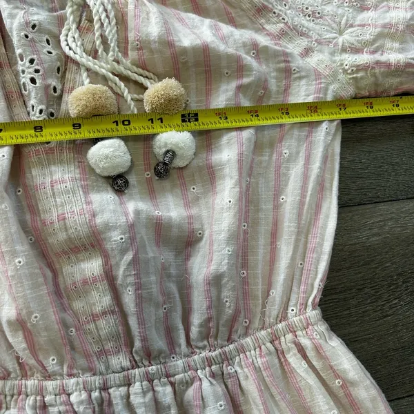 Rare Loveshackfancy Pink Isla Midi Embroidered Boho Dress - Image 10