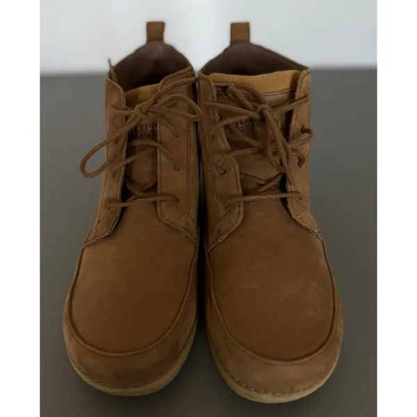 Duluth Trading Co Seneca Falls Leather Laced Ankle Boots Moc Toe Tan Brown W 9.5 - Image 6