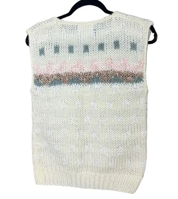 Vintage Wool Blend Sweater Vest Jamie Scott Size M - Image 4