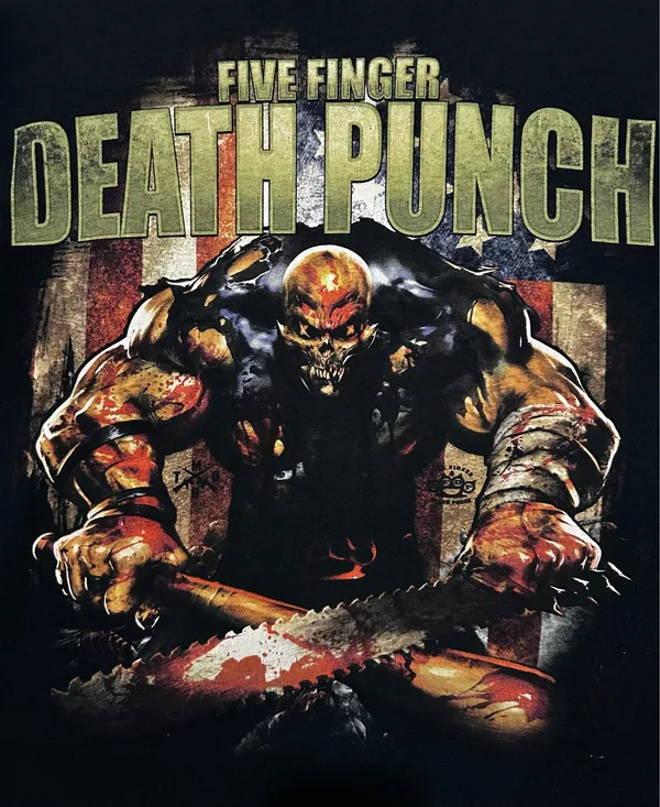 Five Finger Death Punch Got Your Six Graphic Shirt - Image 4