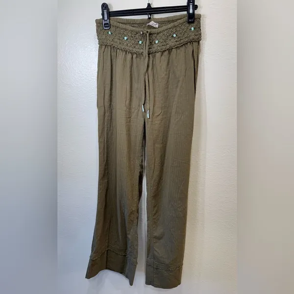 Intimately Free‎ People NWOT Sweet As Roses Lounge Set Olive green Size XS - Image 11