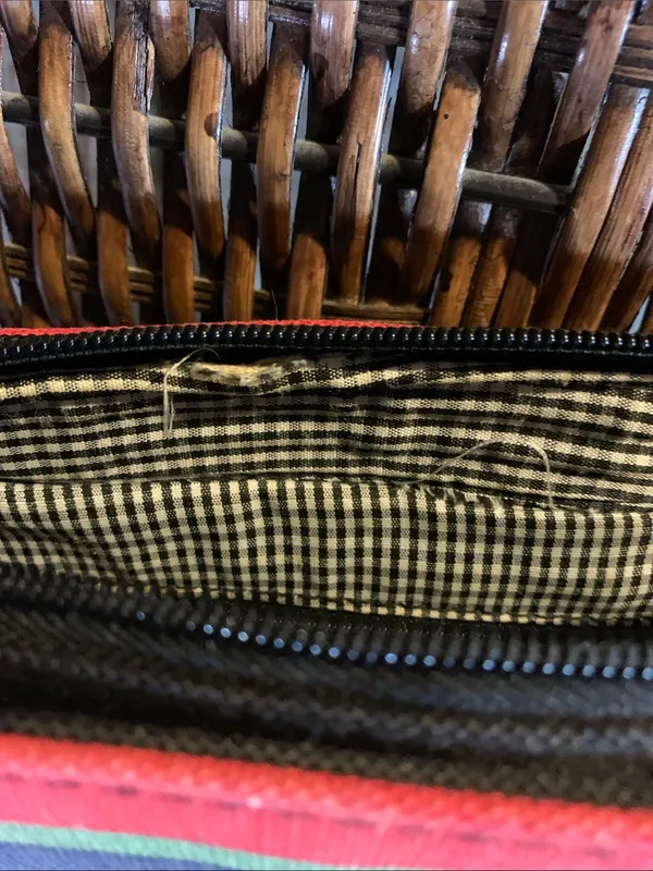 Kate Spade Multi-Color Stripe Canvas Purse - Image 6