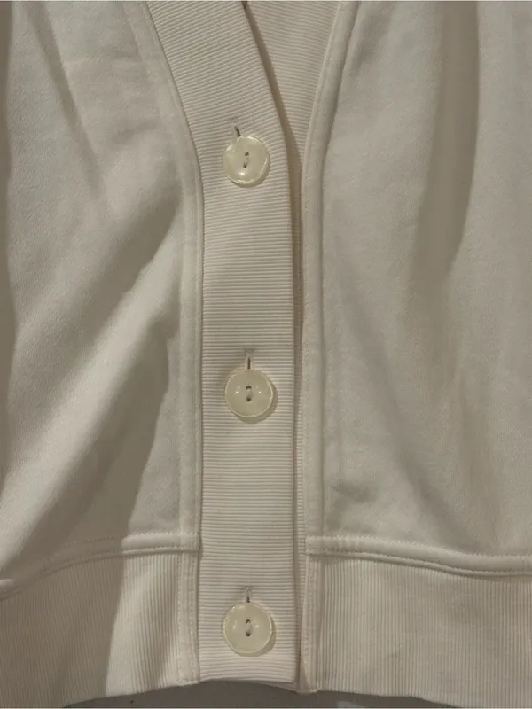 NWOT Universal Threads Women's Fleece Cardigan - Cream White Size L - Image 5