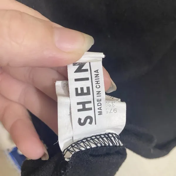 SHEIN 2XL Black Cropped Tank Top Astrological Sun & Moon Graphic Raw Hem Goth - Image 7
