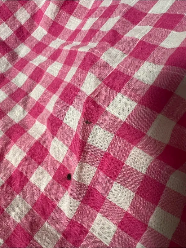 J. Crew Factory Women's Size Small Plaid Gauze Shirt in Boy Fit Buff Berry Pink - Image 9