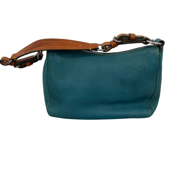 Coach Ergo Shoulder Bag Womens Small Teal Leather Good Vintage Y2K Pebbled - Image 3