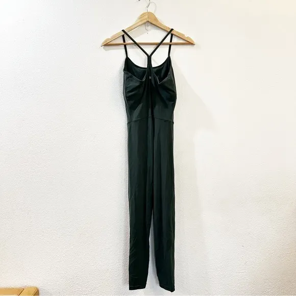 Splits59 Womens Sleeveless Airweight Jumpsuit in‎ Military Green Size Small - Image 7