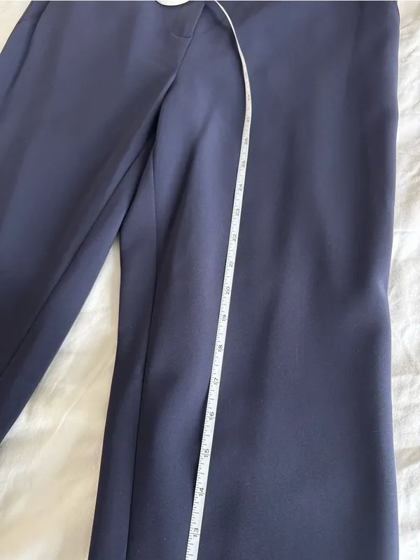 St. John’s Women’s Classic Navy Straight Leg Dress Pants Work US 4 business chic - Image 11