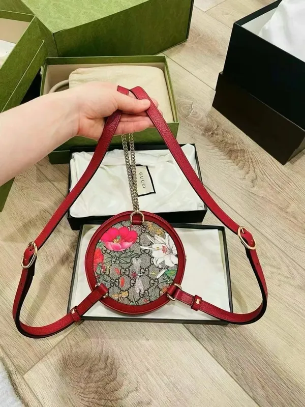 Authentic Gucci Ophidia GG Flora Chain Backpack New in Box - Image 5