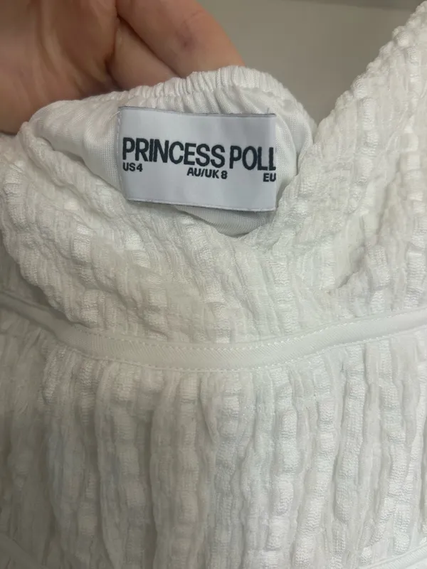 Princess Polly Dress Mini White - Image 2